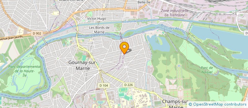 localisation de l'entreprise MADAME MARIE-THERESE VIE  CHAMPS-SUR-MARNE