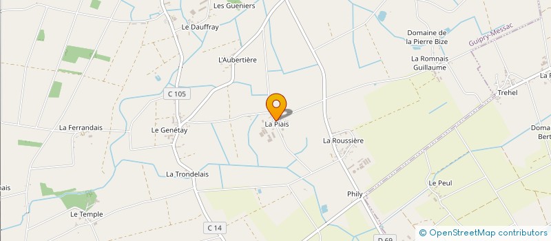localisation de l'entreprise MADAME MARIE-THERESE VOLAND à GUIPRY-MESSAC