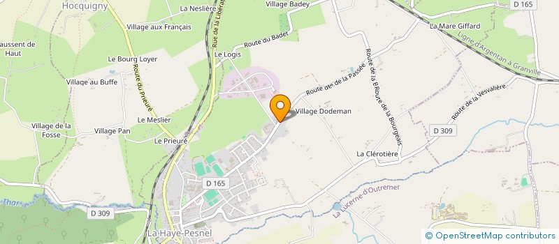 localisation de l'entreprise MADAME MARIE-THERESE YVON  LA HAYE-PESNEL