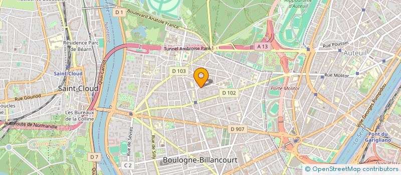localisation de l'entreprise MADAME MARIE THERINCOURT à BOULOGNE BILLANCOURT