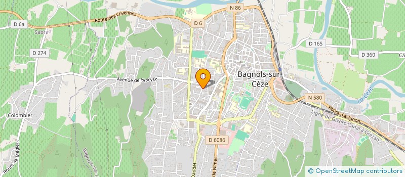localisation de l'entreprise MADAME MARIE THERME à BAGNOLS-SUR-CEZE