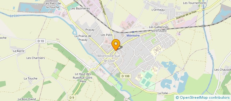 localisation de l'entreprise MADAME MARIE THEVE  MONTOIRE-SUR-LE-LOIR