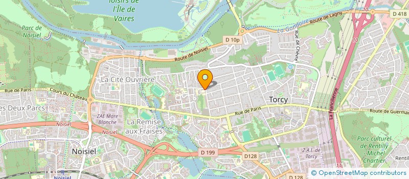 localisation de l'entreprise MADAME MARIE THEVENET  TORCY