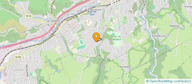 localisation de l'entreprise MADAME MARIE THIANDOUM  RIVE-DE-GIER