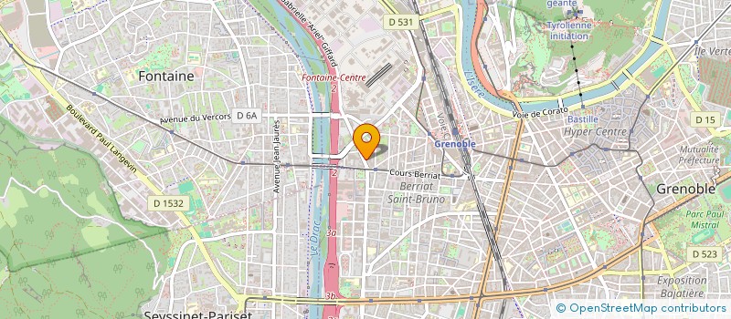 localisation de l'entreprise MADAME MARIE THIBAULT  GRENOBLE