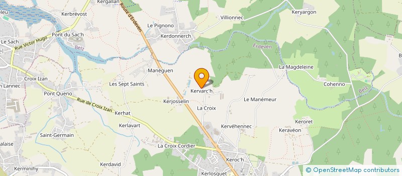 localisation de l'entreprise MADAME MARIE THIEC  ERDEVEN