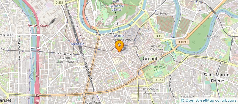 localisation de l'entreprise MADAME MARIE THIERRY  GRENOBLE