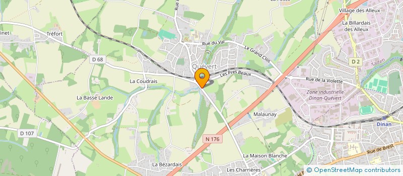 localisation de l'entreprise MADAME MARIE THIEULIN  QUEVERT