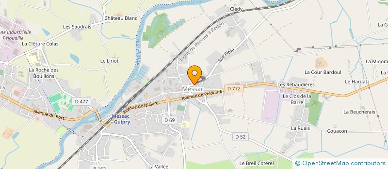 localisation de l'entreprise MADAME MARIE THIMOTEE  GUIPRY-MESSAC