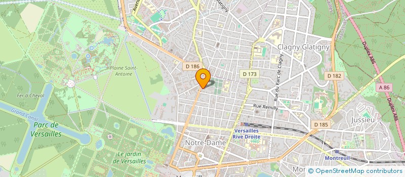 localisation de l'entreprise MADAME MARIE THOLLOT à VERSAILLES
