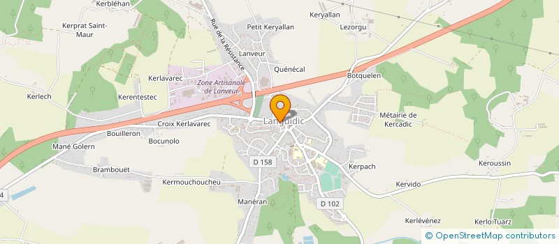 localisation de l'entreprise MADAME MARIE THOMAS  LANGUIDIC