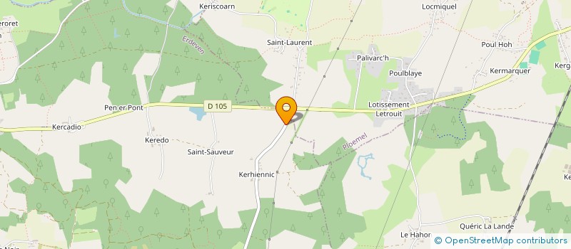 localisation de l'entreprise MADAME MARIE THOMAS  ERDEVEN