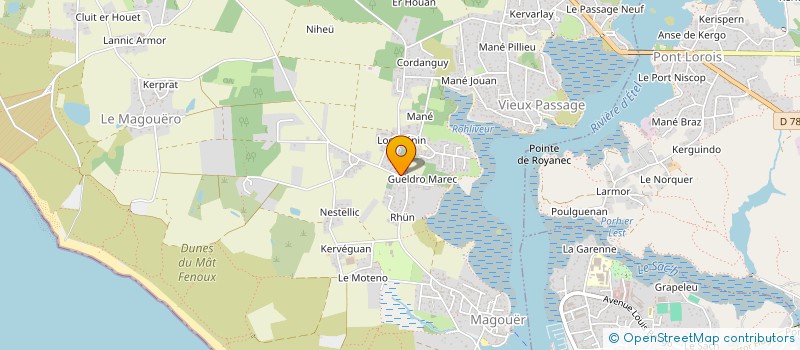 localisation de l'entreprise MADAME MARIE THOMAS  PLOUHINEC