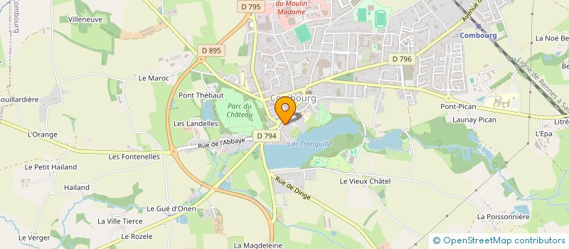 localisation de l'entreprise MADAME MARIE THOMAS  COMBOURG