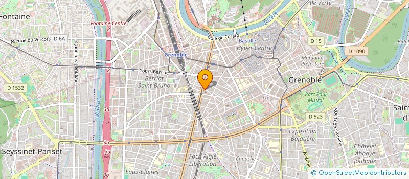 localisation de l'entreprise MADAME MARIE THOMAS à GRENOBLE