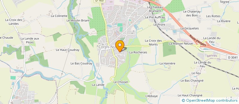 localisation de l'entreprise MADAME MARIE THOMAS  CORPS-NUDS