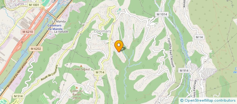 localisation de l'entreprise MADAME MARIE THOMASSON  COLOMARS