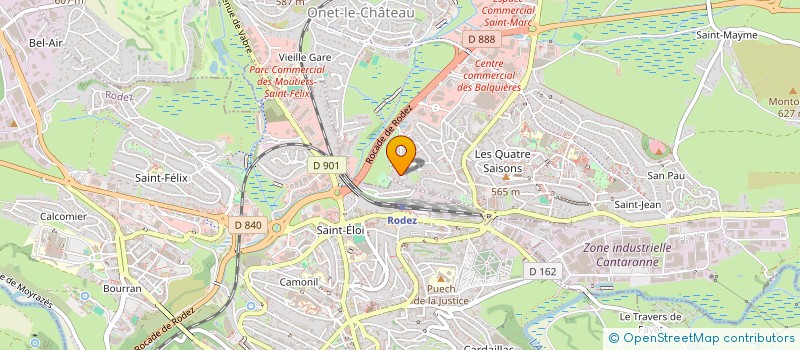 localisation de l'entreprise MADAME MARIE TISSIER  RODEZ