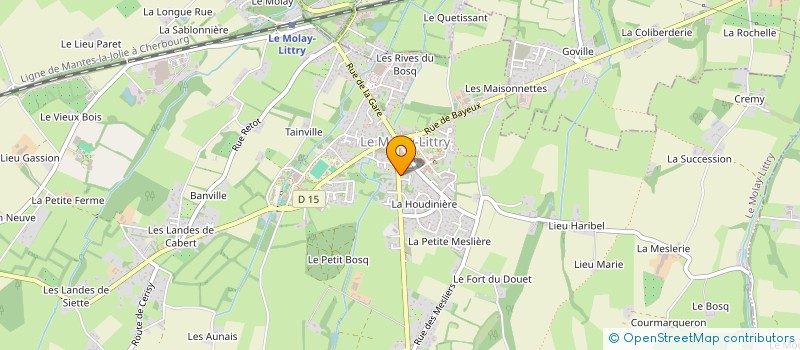 localisation de l'entreprise MADAME MARIE TISSOT  LE MOLAY-LITTRY