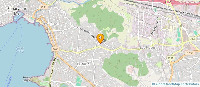 localisation de l'entreprise MADAME MARIE TONELLI  SIX-FOURS-LES-PLAGES