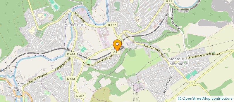 localisation de l'entreprise MADAME MARIE TONON  HOMECOURT