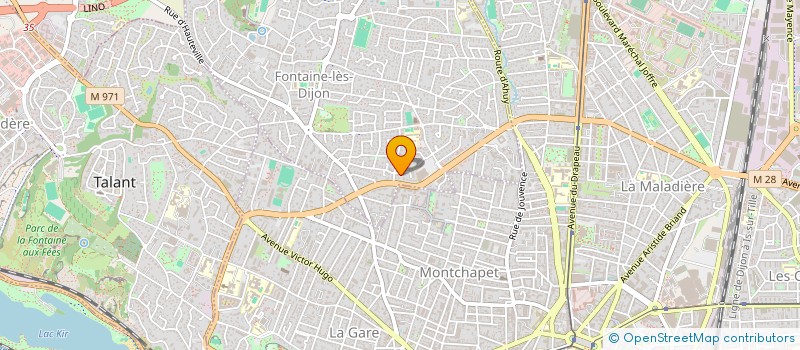 localisation de l'entreprise MADAME MARIE TOUGARD  FONTAINE-LES-DIJON