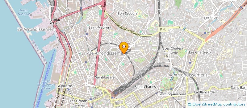 localisation de l'entreprise MADAME MARIE TOUMI à MARSEILLE