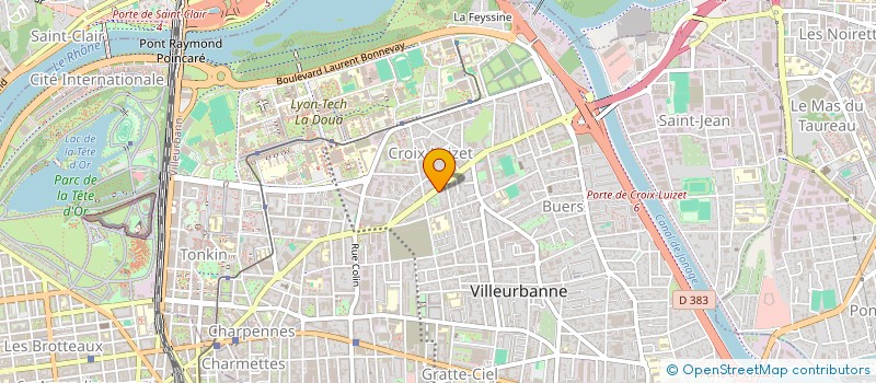 localisation de l'entreprise MADAME MARIE TOURON  VILLEURBANNE