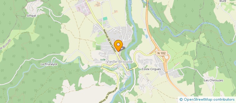 localisation de l'entreprise MADAME MARIE TOURRETTE  VIEILLE-BRIOUDE