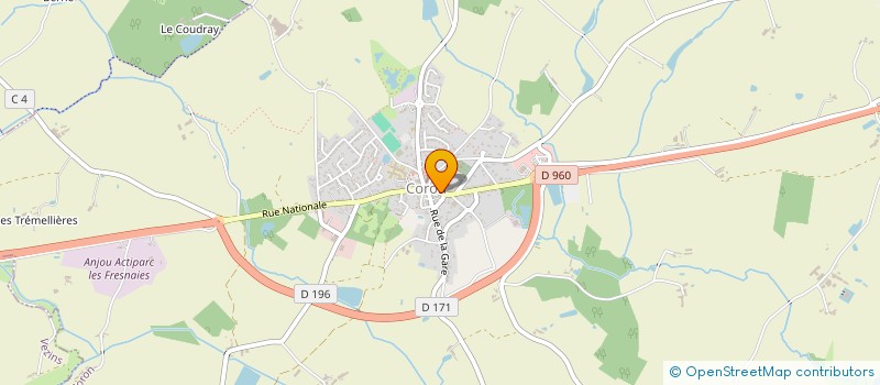 localisation de l'entreprise MADAME MARIE TRAPATEAU  CORON