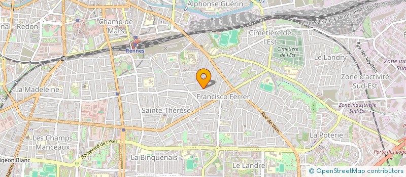 localisation de l'entreprise MADAME MARIE TREHEN  RENNES