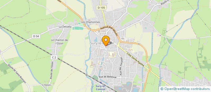 localisation de l'entreprise MADAME MARIE TREILLARD à SURY-LE-COMTAL