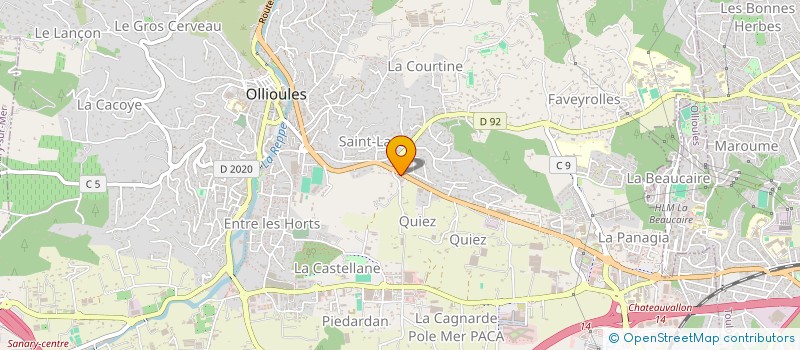 localisation de l'entreprise MADAME MARIE TREVOUX à OLLIOULES