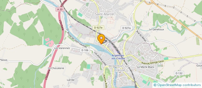 localisation de l'entreprise MADAME MARIE TRICOCHE à ARGENTON-SUR-CREUSE