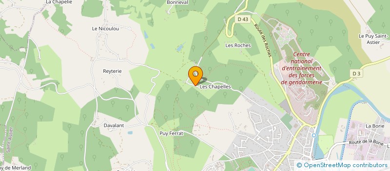 localisation de l'entreprise MADAME MARIE TRONCHON  SAINT-ASTIER