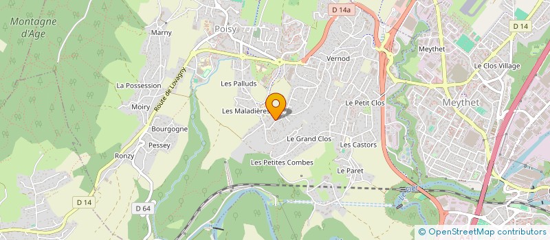 localisation de l'entreprise MADAME MARIE TUFNER  POISY