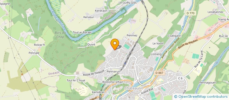 localisation de l'entreprise MADAME MARIE TURILLON  CHATEAULIN