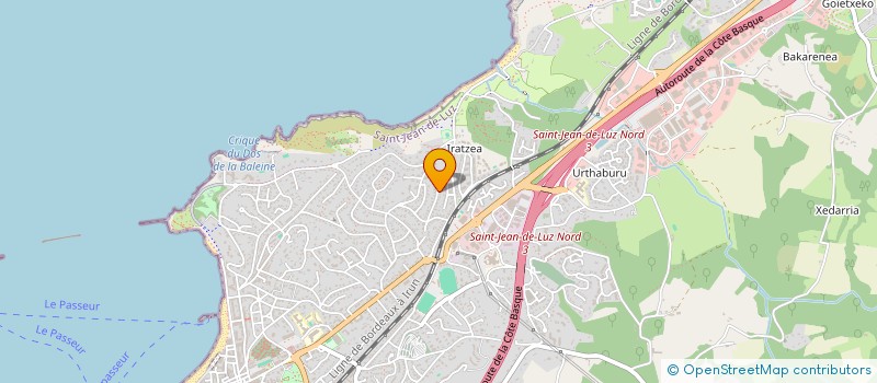 localisation de l'entreprise MADAME MARIE UHART à SAINT-JEAN-DE-LUZ