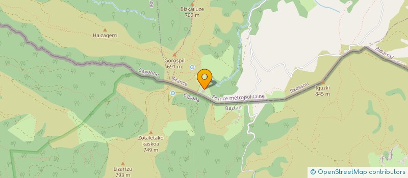 localisation de l'entreprise MADAME MARIE URDANGARIN  ITXASSOU