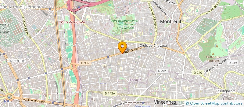 localisation de l'entreprise MADAME MARIE VAGNINI à MONTREUIL