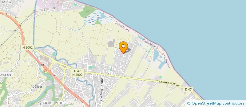 localisation de l'entreprise MADAME MARIE VAITI  SAINT-ANDRE