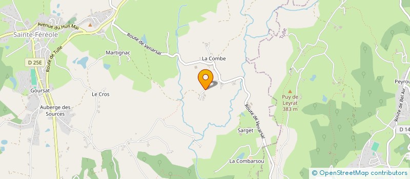 localisation de l'entreprise MADAME MARIE VALADE  SAINTE FEREOLE