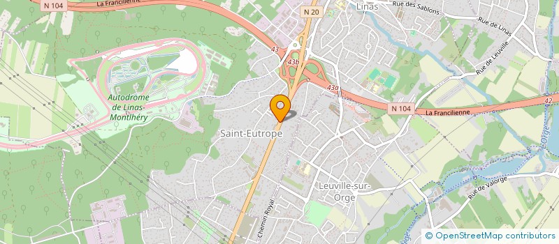 localisation de l'entreprise MADAME MARIE VALENTIN  LINAS