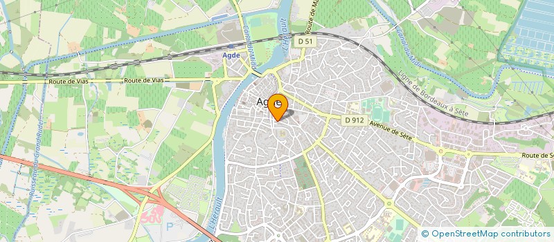 localisation de l'entreprise MADAME MARIE VALETTE  AGDE
