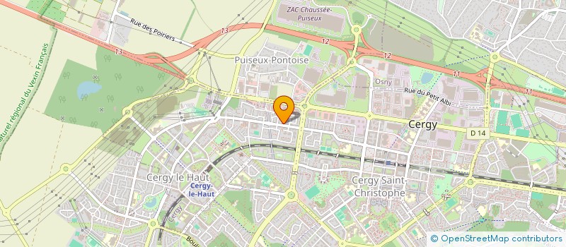 localisation de l'entreprise MADAME MARIE VALLEE  CERGY