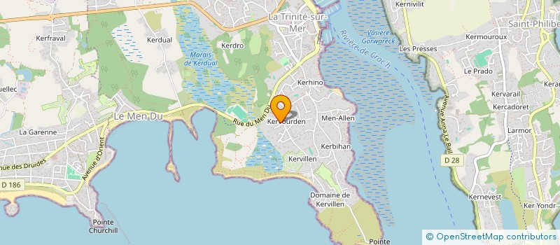 localisation de l'entreprise MADAME MARIE VALLERY  LA TRINITE-SUR-MER