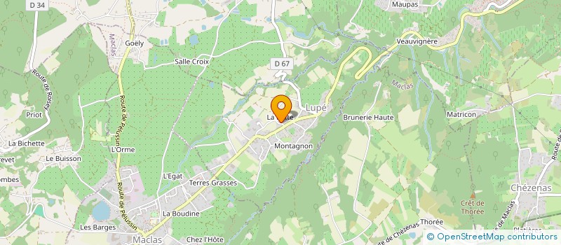 localisation de l'entreprise MADAME MARIE VALLET  LUPE