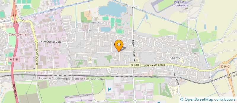 localisation de l'entreprise MADAME MARIE VAN DER MEULEN  MARCK