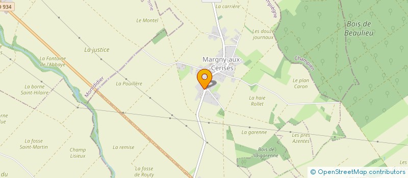 localisation de l'entreprise MADAME MARIE VANDAMME à MARGNY-AUX-CERISES