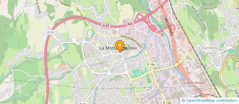 localisation de l'entreprise MADAME MARIE VANDENBROUCKE  LA MOTTE-SERVOLEX